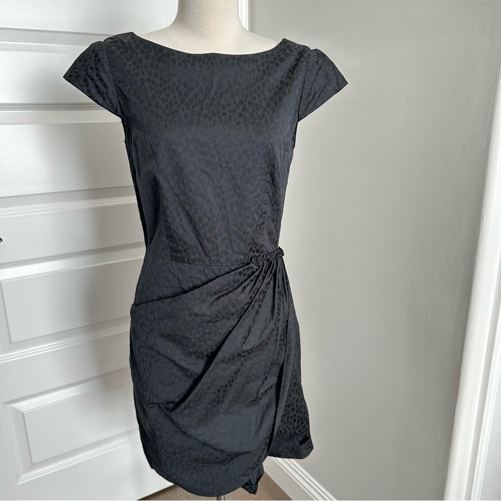 Steven Alan Black Textured Mini Dress